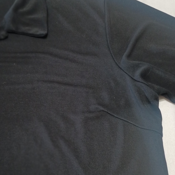 Merona Women's Half Sleeve Collared Button Up Black Top Size Large CLEARANCE! - Picture 3 of 5